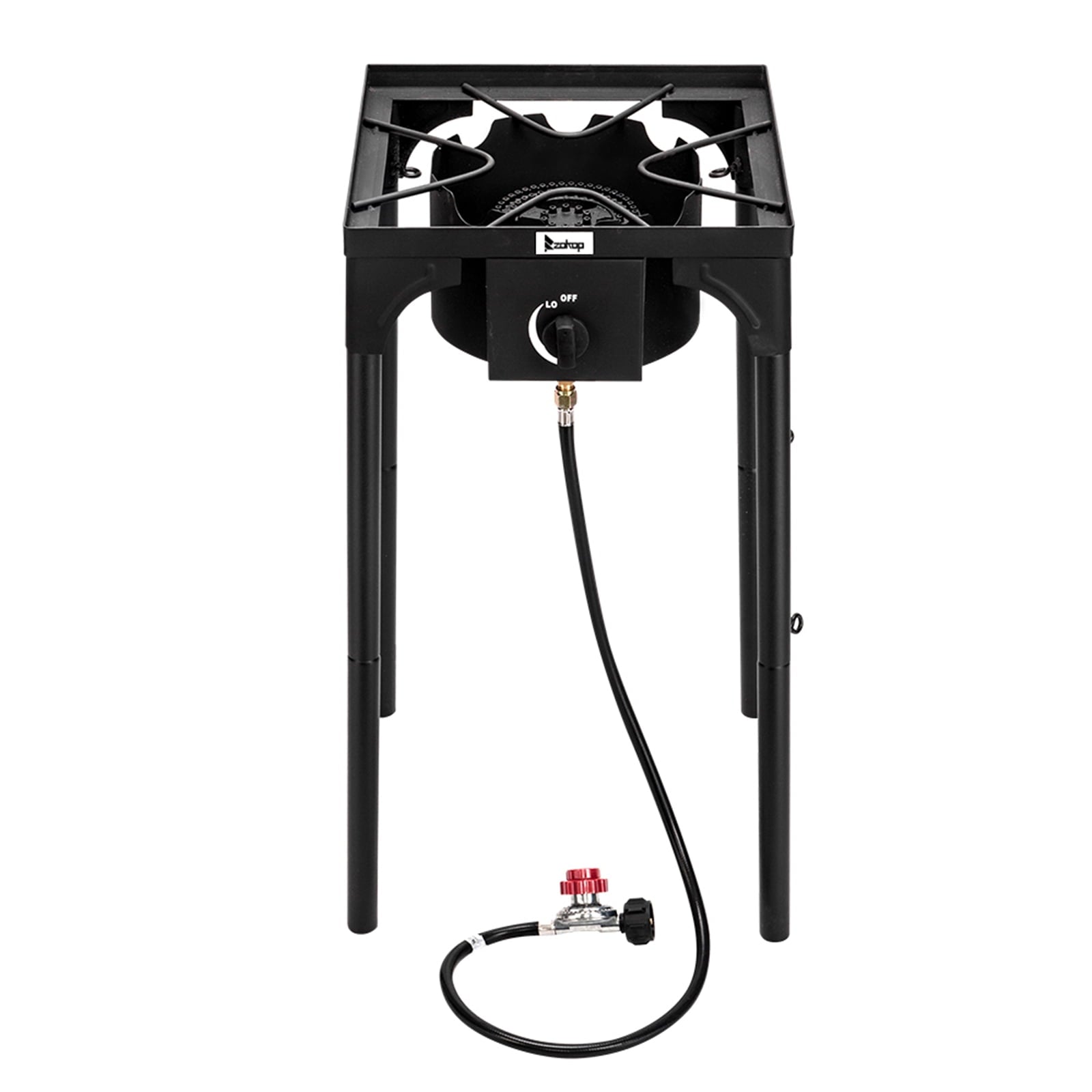 Outdoor Camp Stove High Pressure Propane Gas Cooker Portable Cast Iron Patio Cooking Single Burner