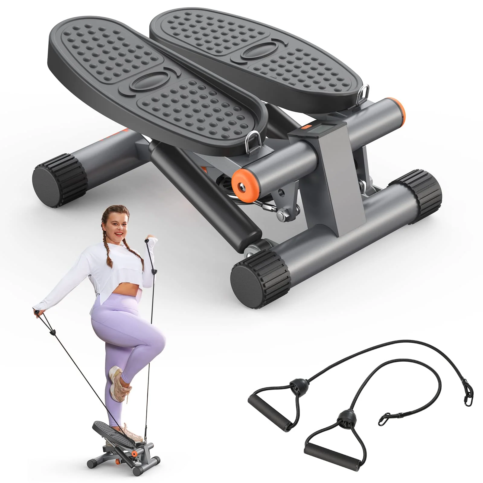 Niceday Mini Stair Stepper with Resistance Bands