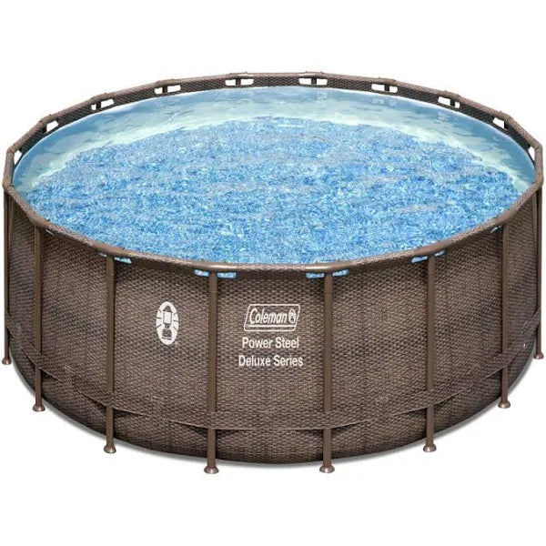 Coleman Power Steel 18 x 48 Round Above Ground Pool Set - MadeInUSA