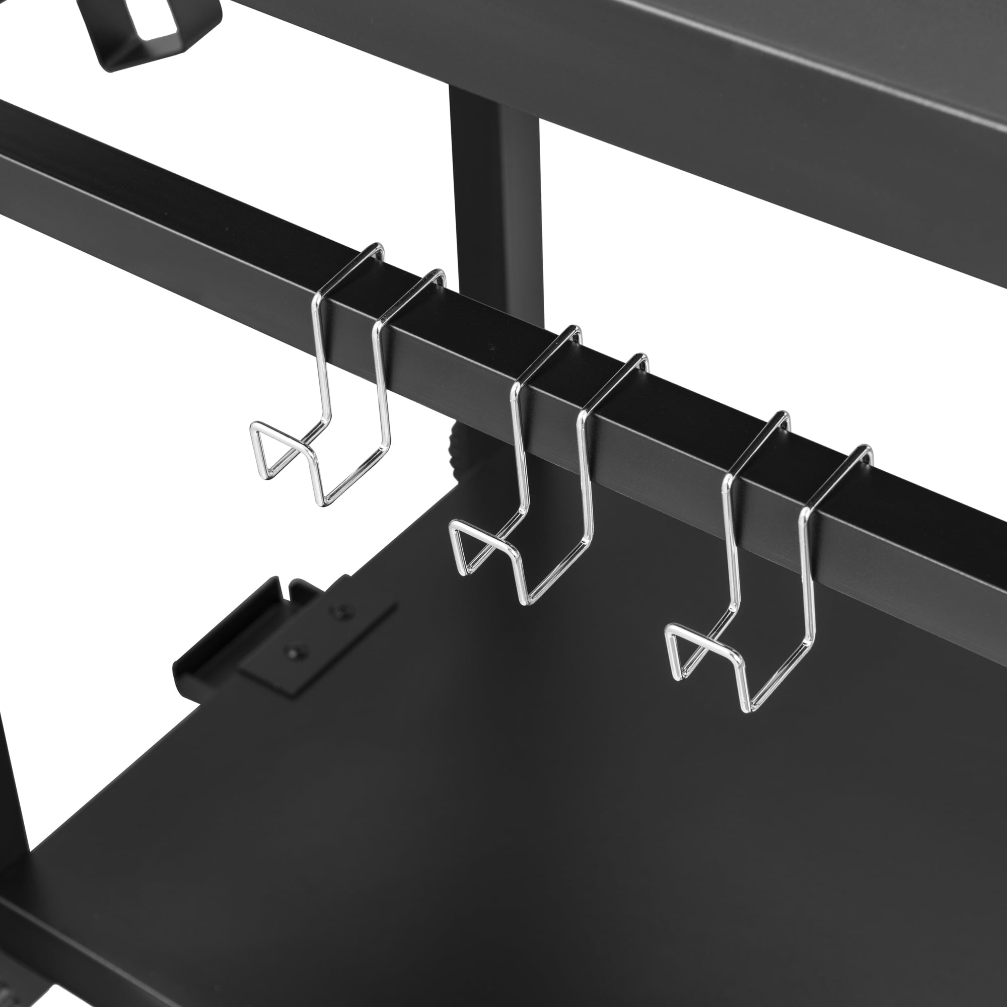 Gourmet PC3401B Double Shelf Movable Dining Cart Work Table. Outdoor Food Preparation Cart
