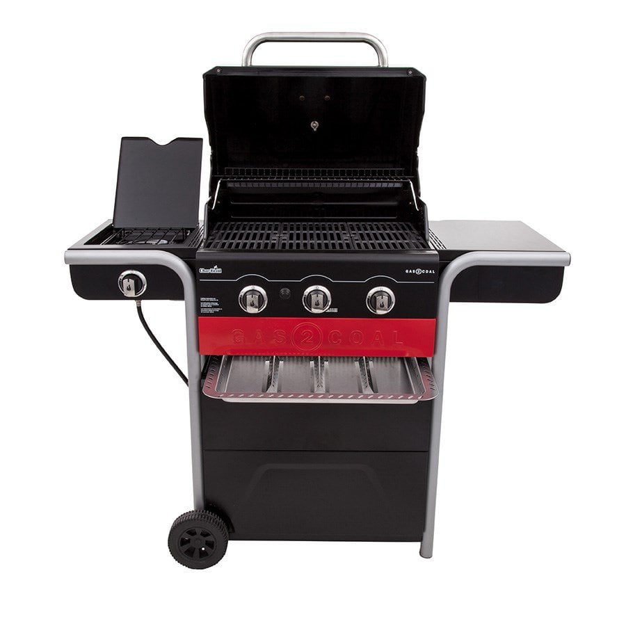 Gas2Coal 3-Burner LP Gas & Charcoal Outdoor Combination Grill
