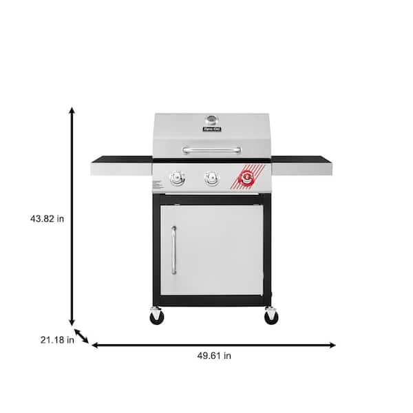 3-Burner Propane Gas Grill in Stainless Steel with TriVantage Multifunctional Cooking System
