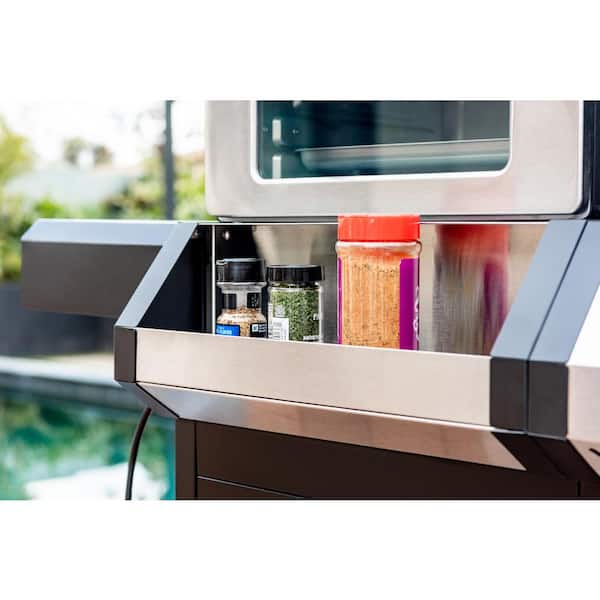 Neevo 720 Plus Propane Gas Digital Smart Grill in Black with Air Fryer Oven