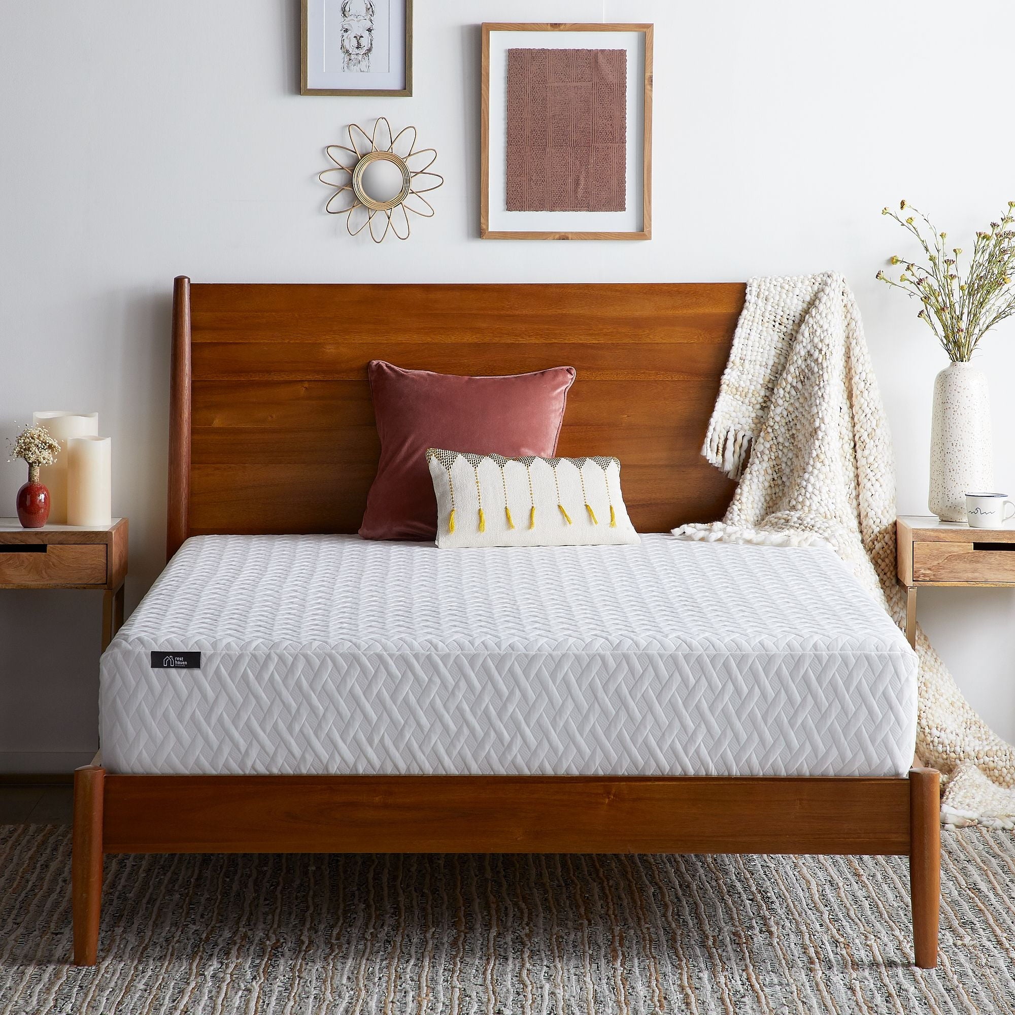 Haven 10 Medium Plush Gel Memory Foam Mattress. Queen