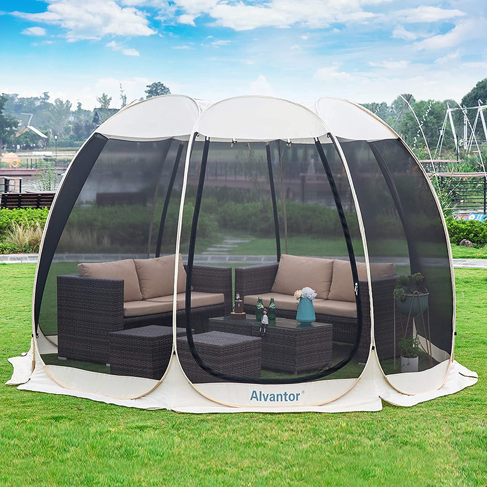 Alvantor 10'x10' Screen House Room Camping Tent