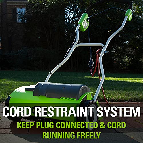 Greenworks 10 Amp 14 Corded Electric Dethatcher (Stainless Steel Tines)