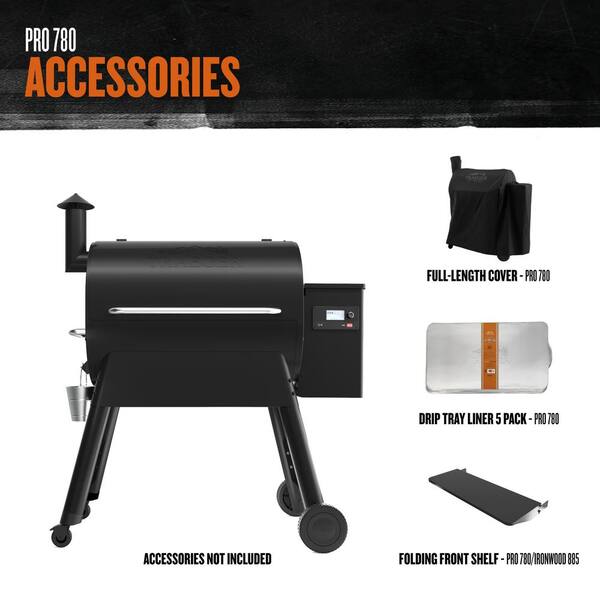 Pro 780 Wifi Pellet Grill and Smoker in Bronze