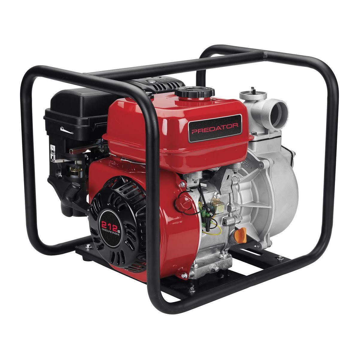Predator 2 in. 212cc Gasoline Engine Semi-Trash Water Pump - 158 GPM