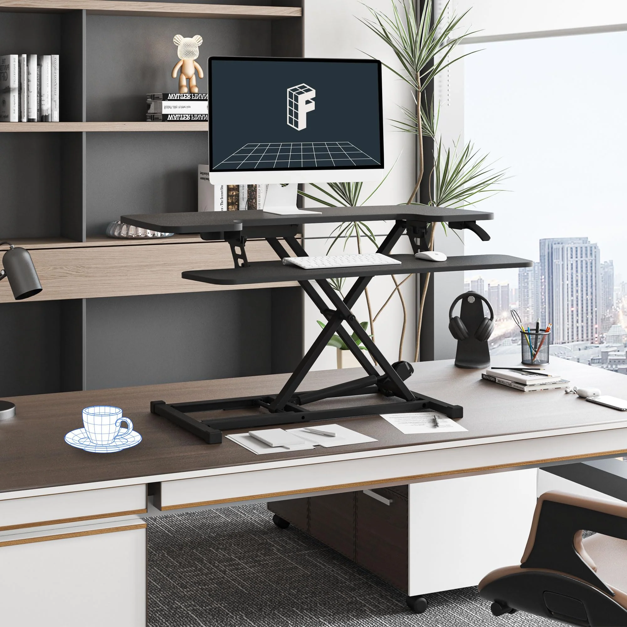 FLEXISPOT 35 Inch Adjustable Computer Workstation