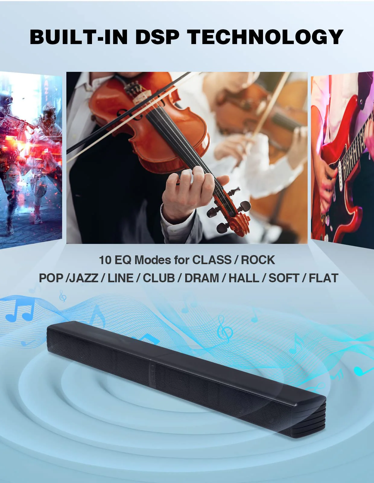 Puxinat 2 in 1 Separable Sound Bars for TV