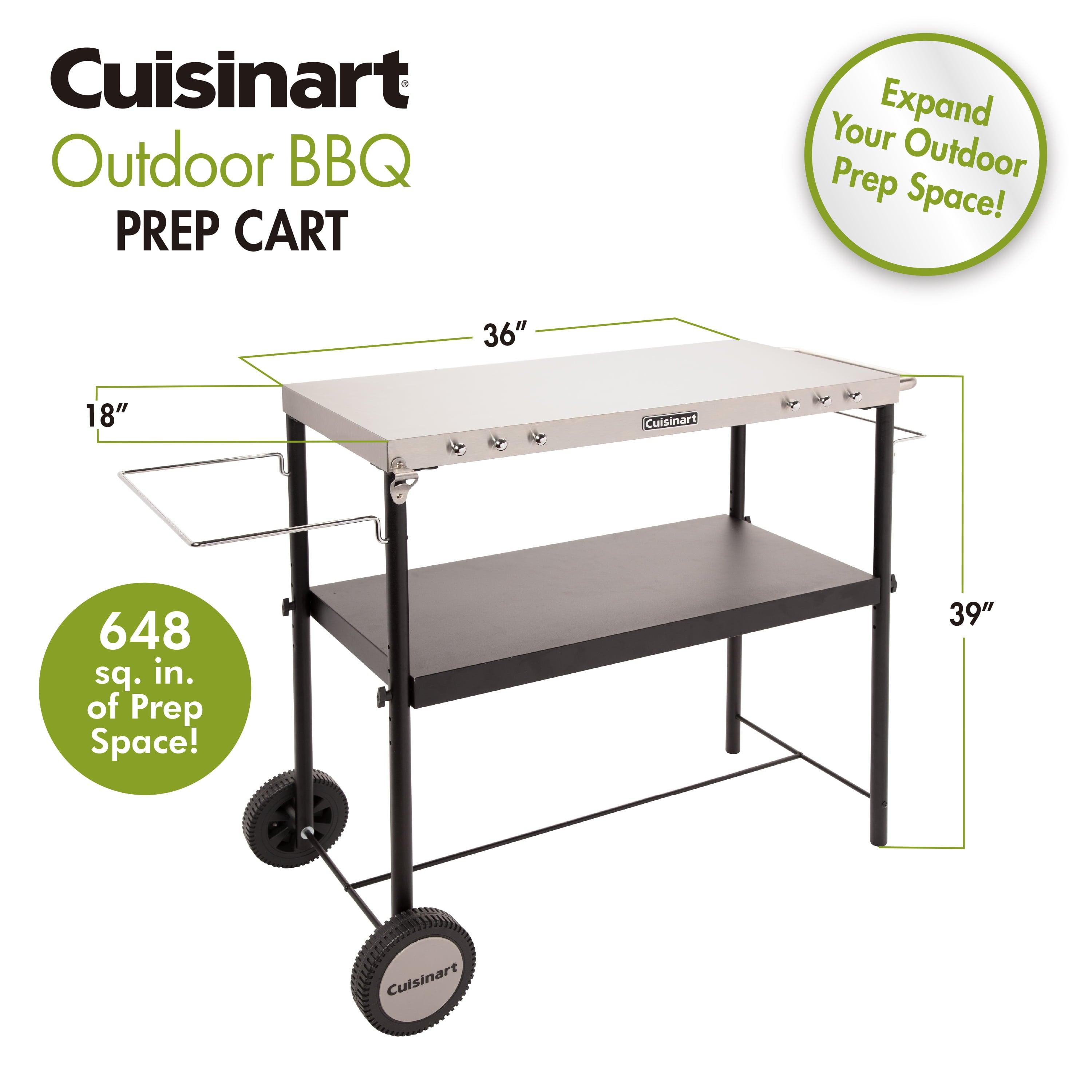 Outdoor BBQ Prep Cart
