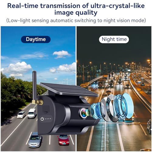 WZBB 1080P Solar Wireless Backup Camera Magnetic