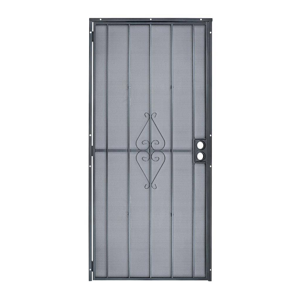 Grisham 32 in. x 80 in. 808 Series Protector Black Surface Mount Steel Security