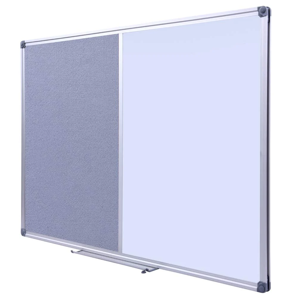 DexBoard 48 x 36 Inch Large Bulletin/Dry Erase Combo Board