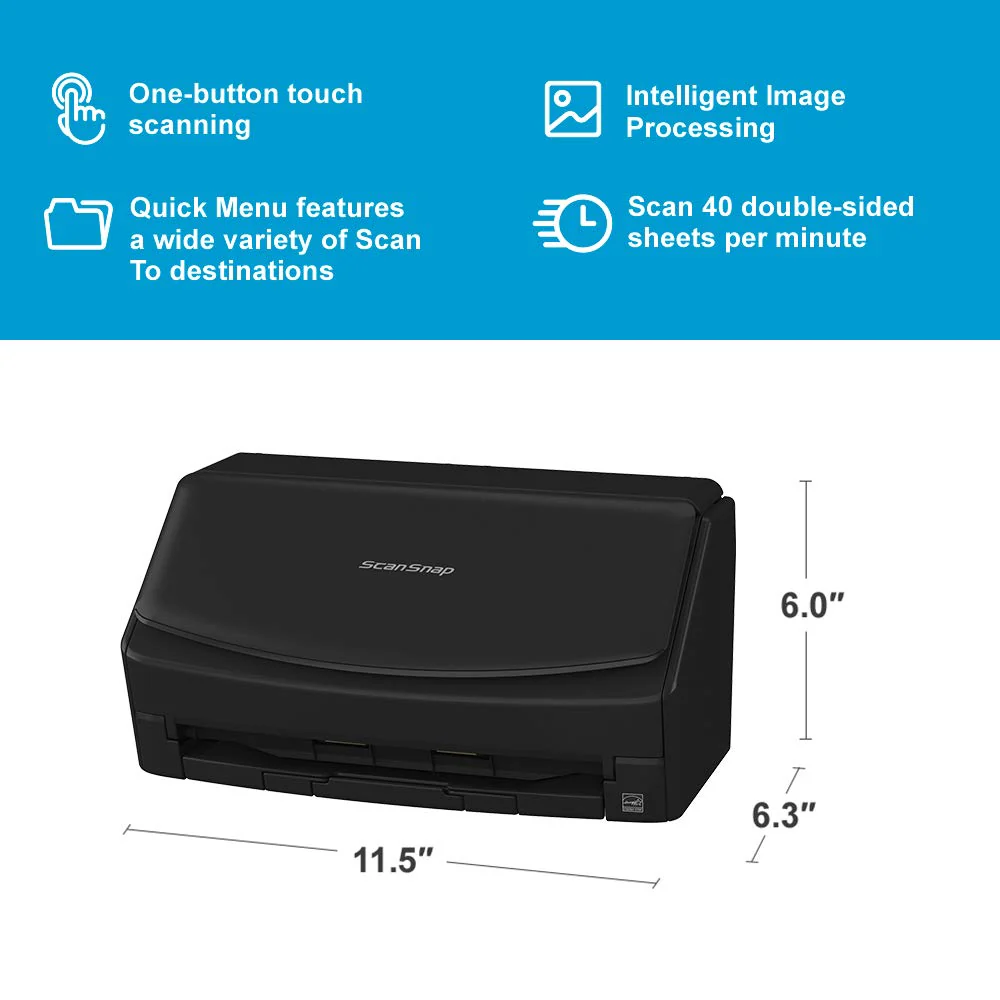 ScanSnap iX1400 High Speed Color Document. Photo & Receipt Scanner