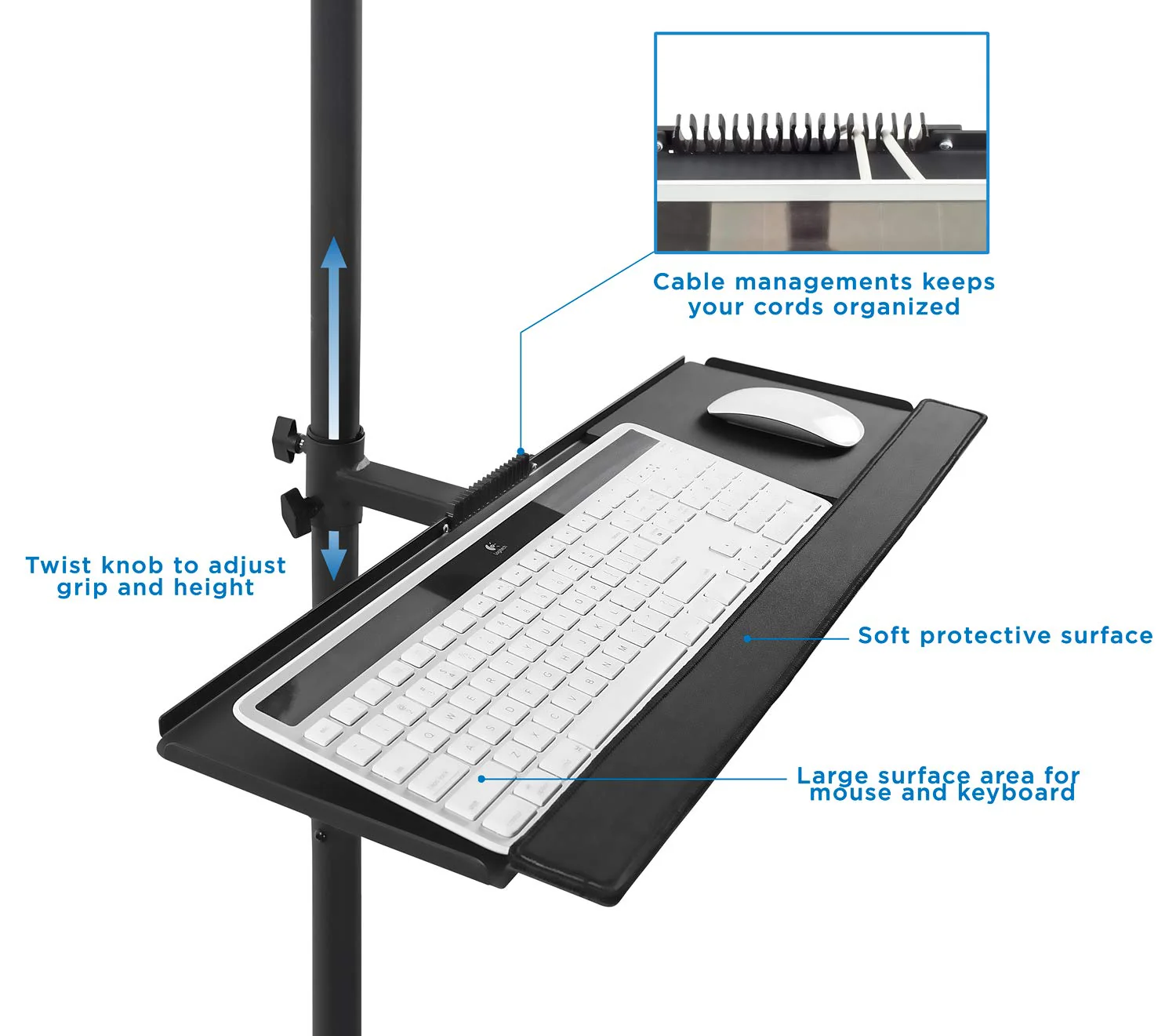 Mount-It! Rolling Computer Cart. Mobile Workstation