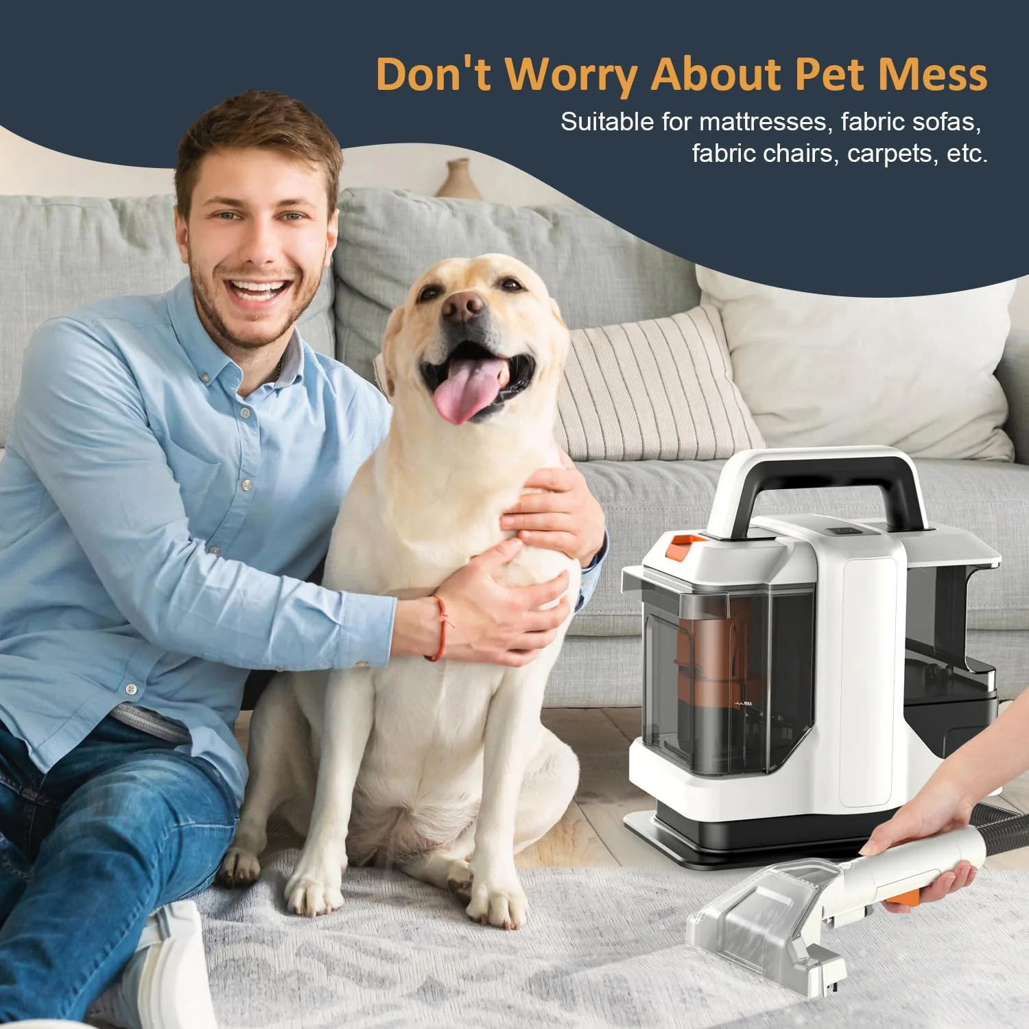 Ailltopd Portable Deep Stain Carpet Cleaner Machine