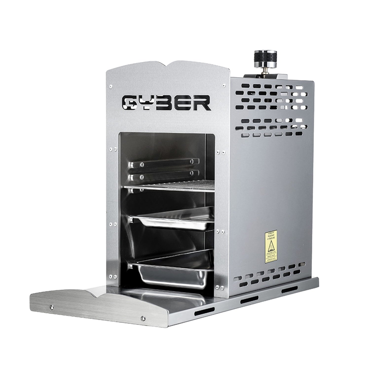 Gas Infrared Grill (Propane) Single. Vertical Cooking and Outdoor Grilling | BBQ Chicken. Steak. Fish. Vegetables | Fast. Efficient Heating Element | Stainless Steel