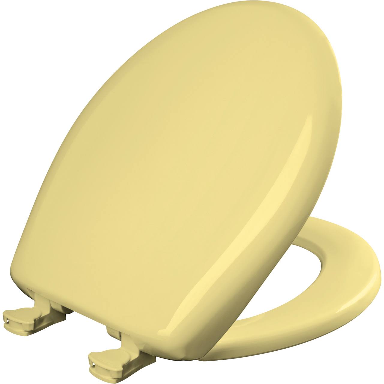 Bemis 200SLOWT-211 Round Plastic Toilet Seat Yellow