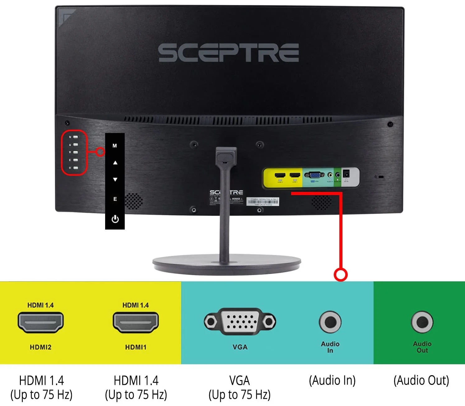 Sceptre Curved 27 FHD 1080p 75Hz LED Monitor