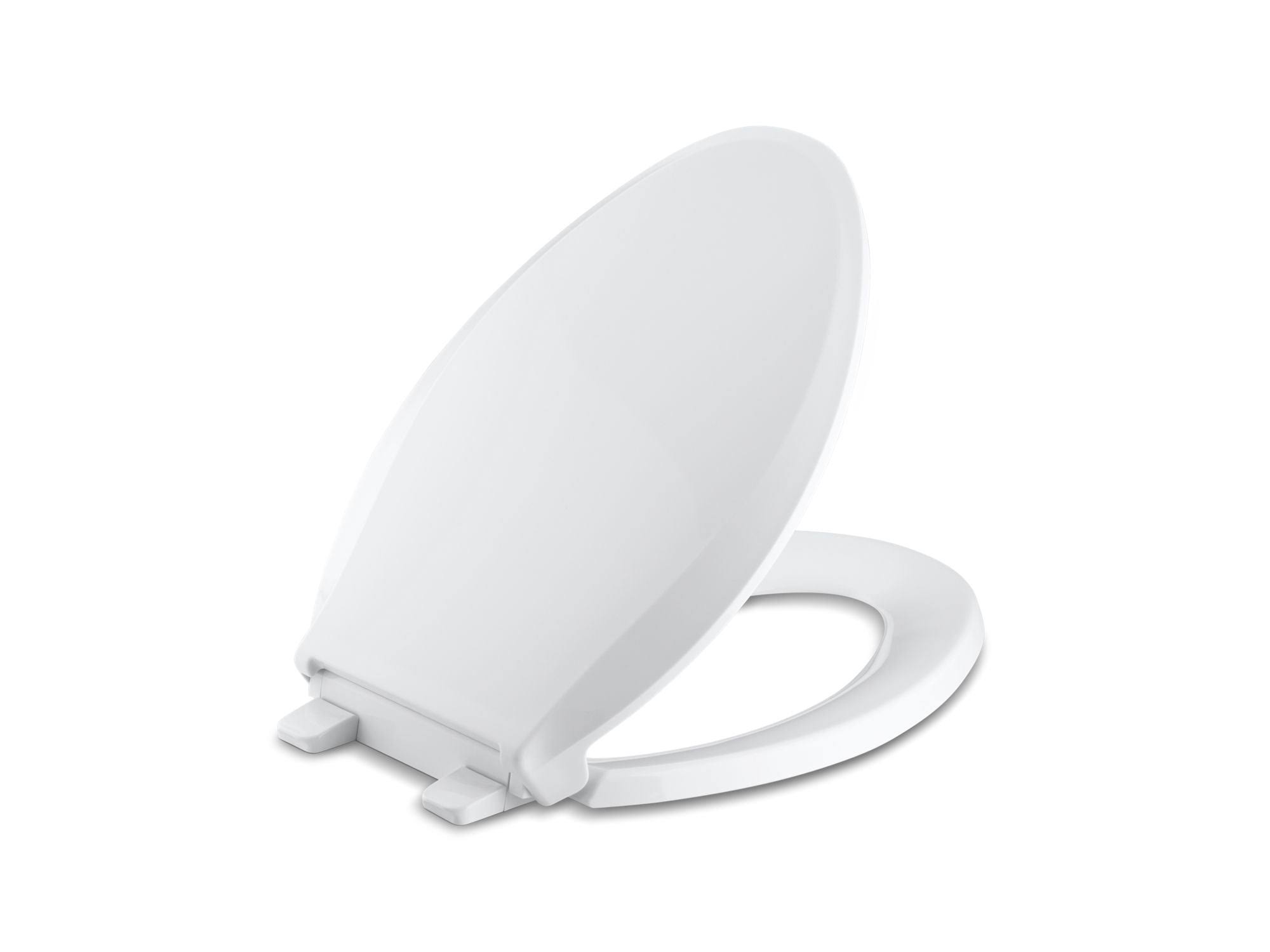 KOHLER K-4636-0 Cachet Quiet-Close Elongated Toilet Seat, White