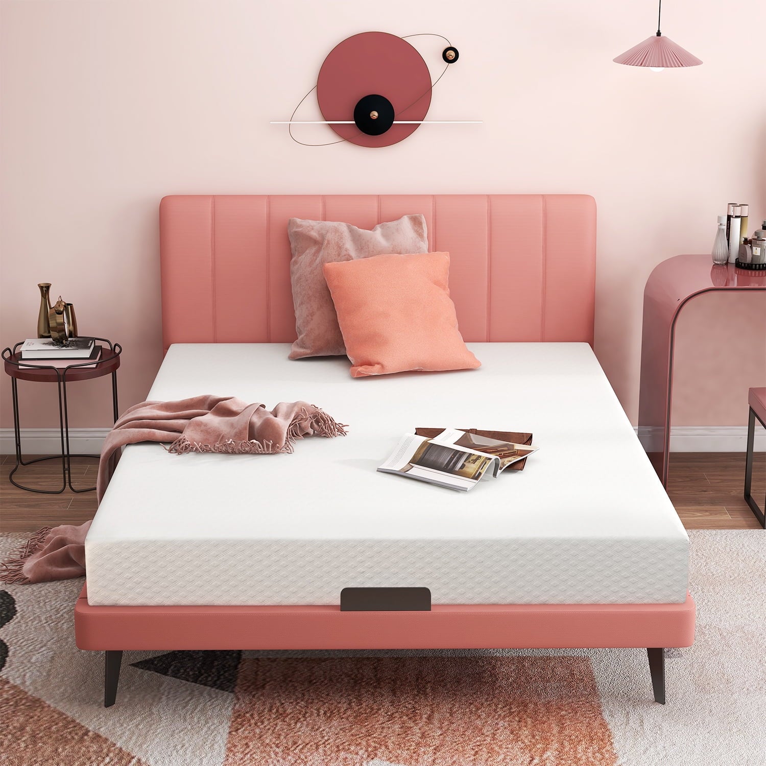 Mattress.Smiaoer 8 Cool Gel Memory Foam Mattress.Bed in a Box.Made in USA