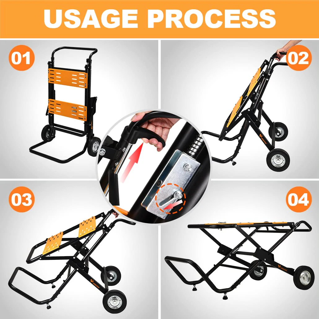 WORKESS Portable Table Saw Stand. 330 Lbs Load Capacity