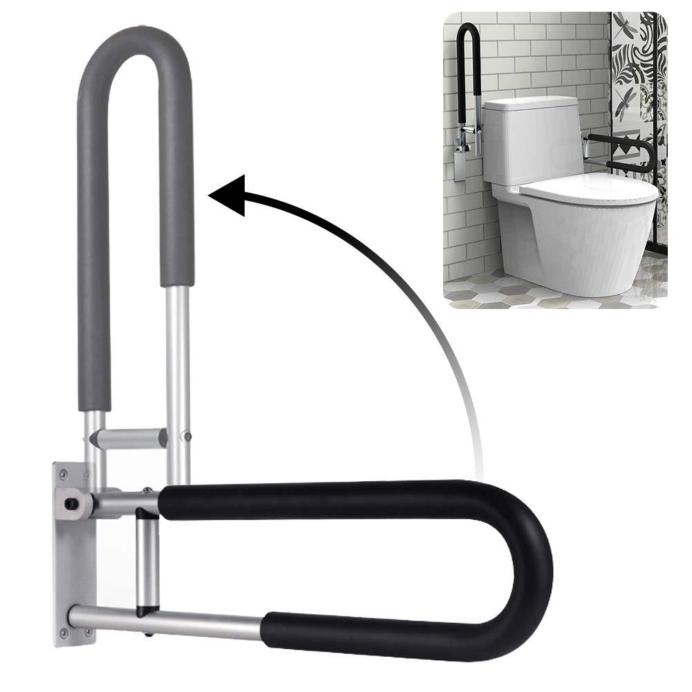 BotaBay Handicap Grab Bars Rails 23.6 inch Toilet Handrails Bathroom Safety Bar Hand Support Rail Handicapped Handrail Accessories for Seniors