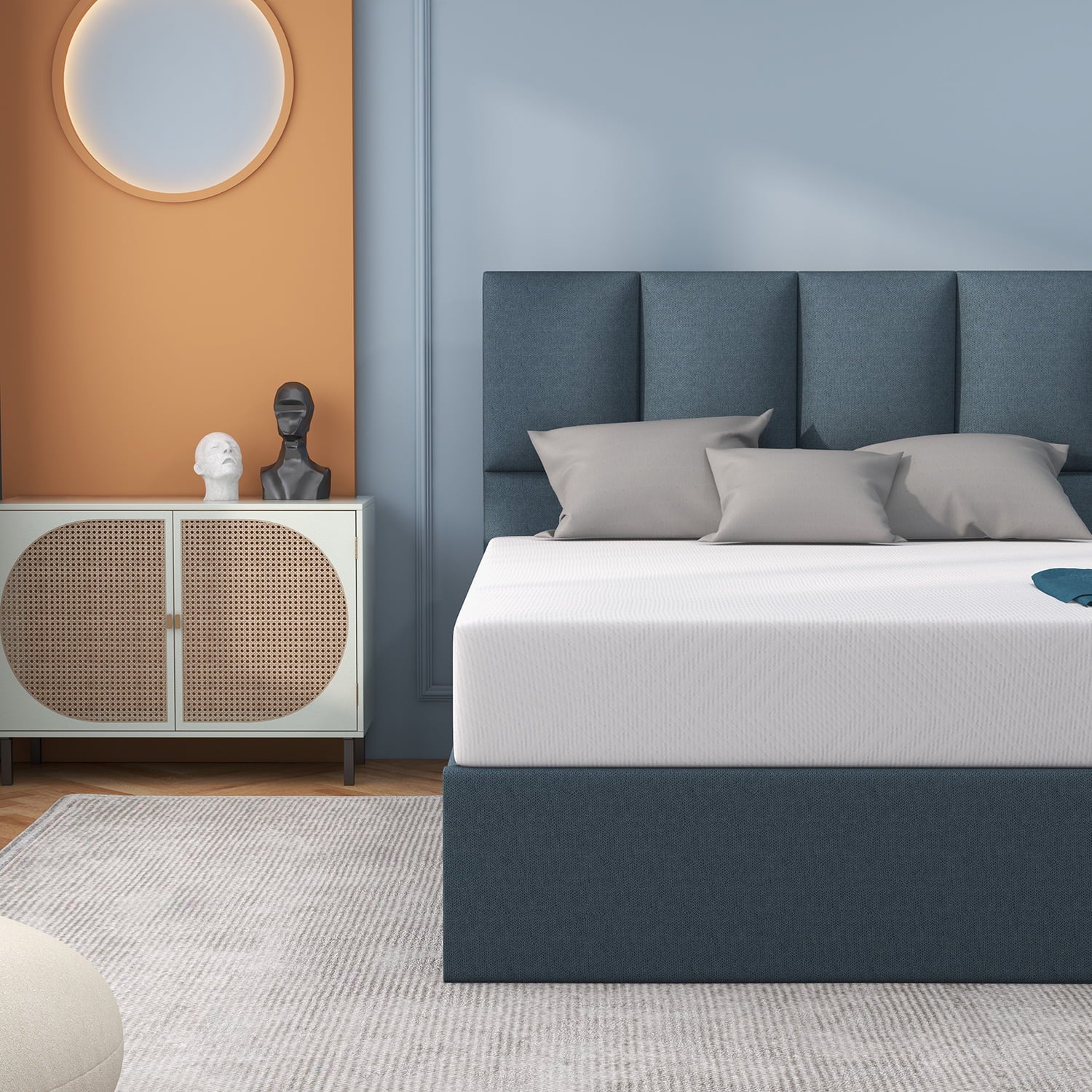 Inch Memory Foam Mattress Green Tea Mattress Medium Firm.Twin