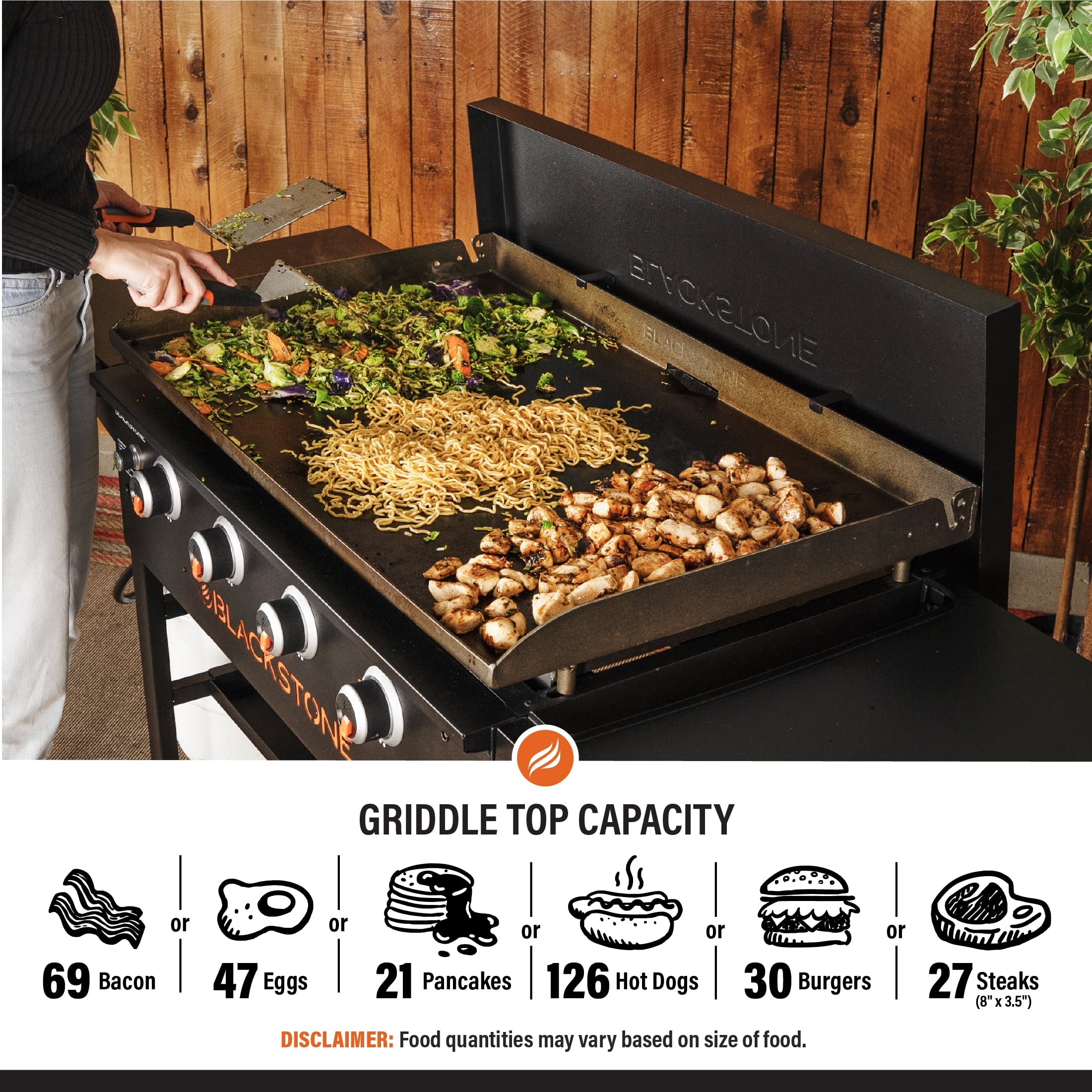 4-Burner 36 Griddle Cooking Station with Hard Cover