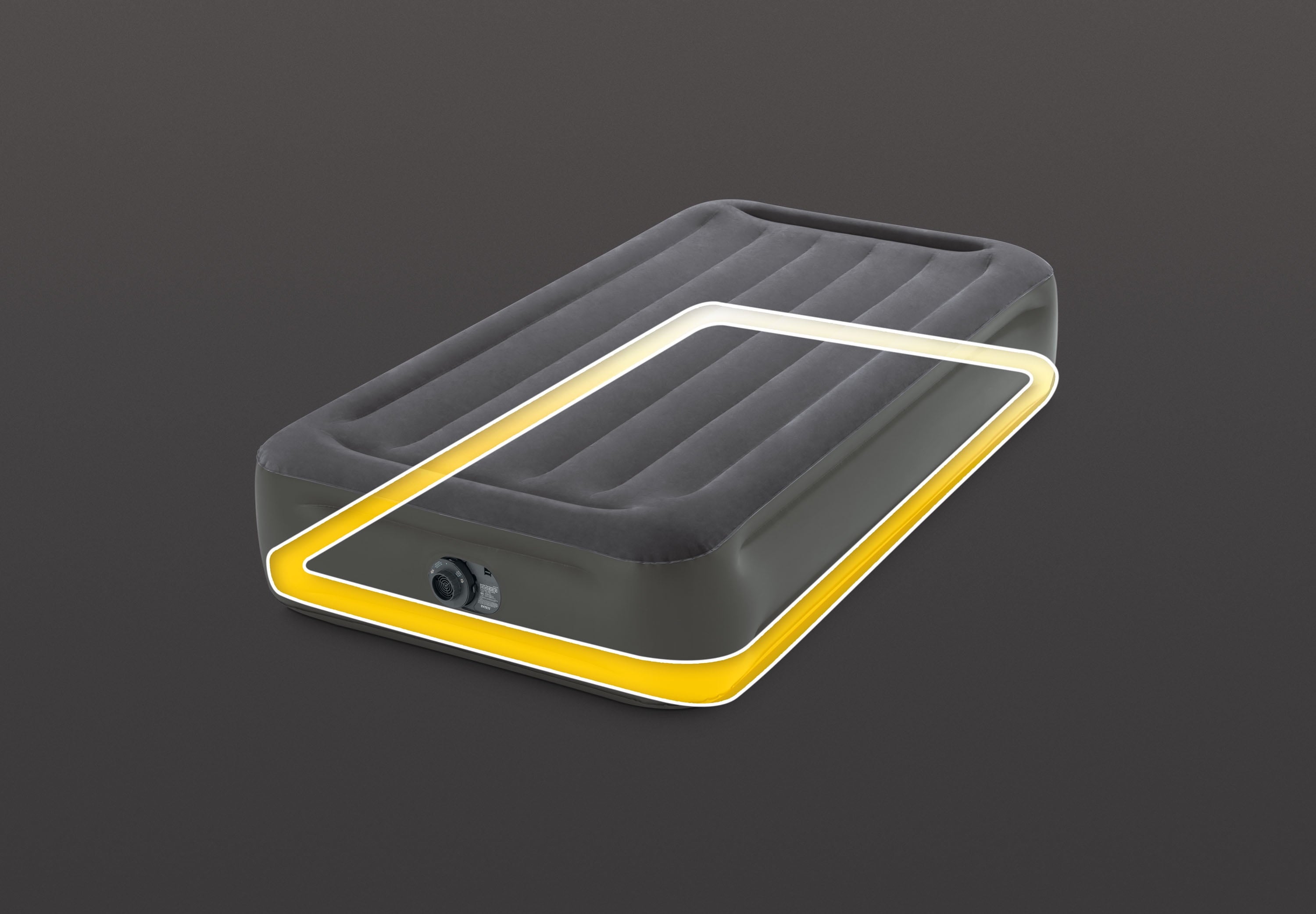 15 Essential Rest Dura-Beam Airbed Mattress with Internal Pump included- TWIN