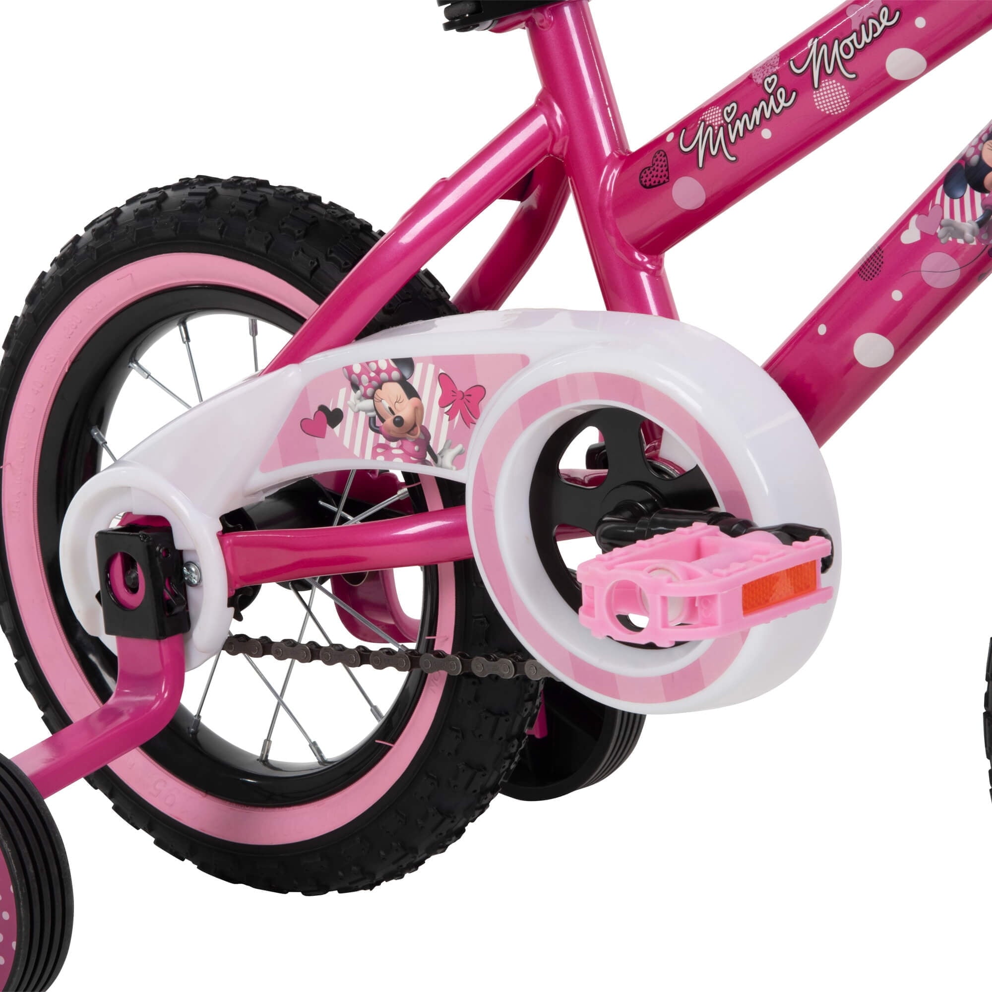 12 in. Minnie Mouse Bike with Training-Wheels for Girl's. Pink by Huffy