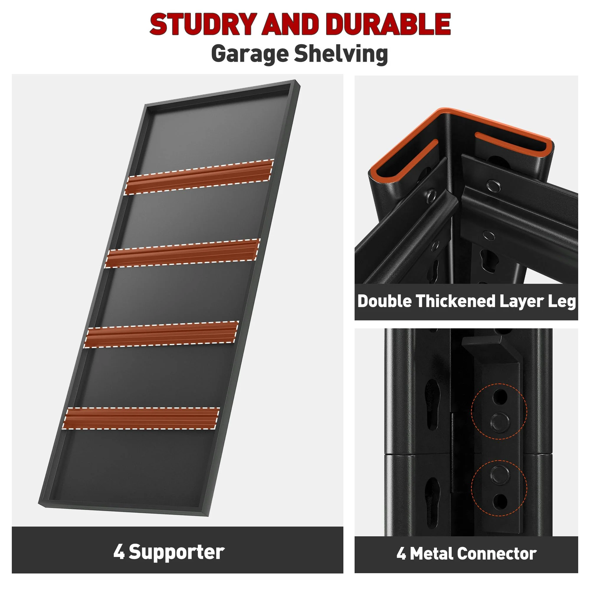 Raybee 40 Wide Garage Shelving Heavy Duty
