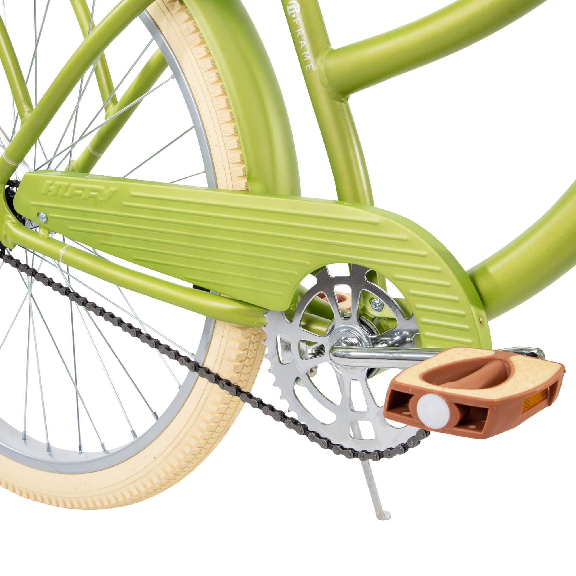 Nel Lusso Classic Cruiser Bike with Perfect Fit Frame. Women's. Green. 26