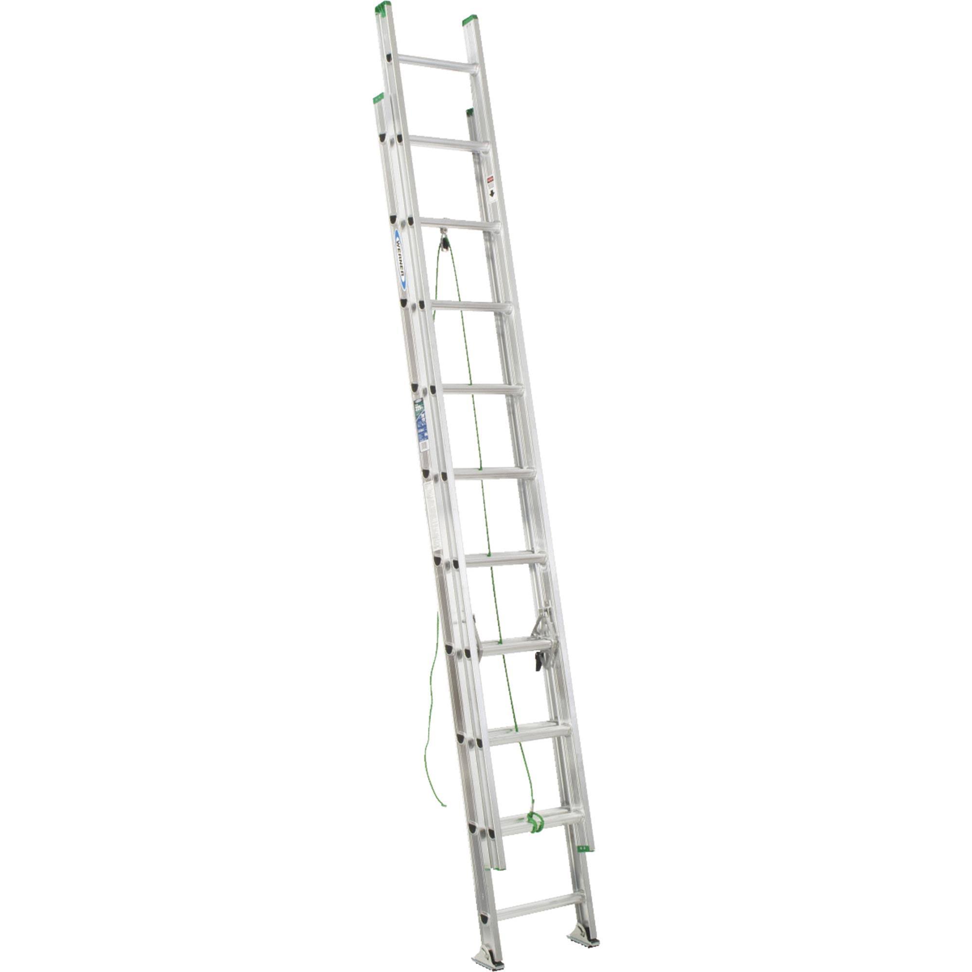 Werner D1220-2 20 ft. Aluminum Extension Ladder-Instock