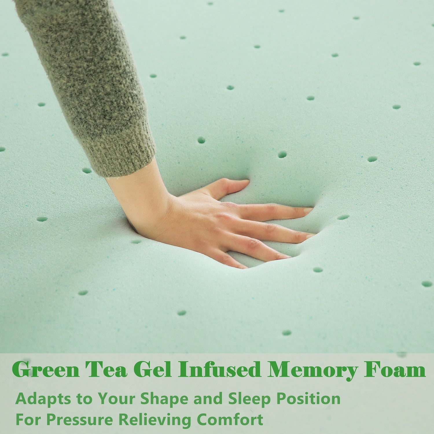 Mattress.Smiaoer 8 inch Memory Foam Mattress Bed in a Box.Medium Firm with Soft Bamboo Cover.Made in USA