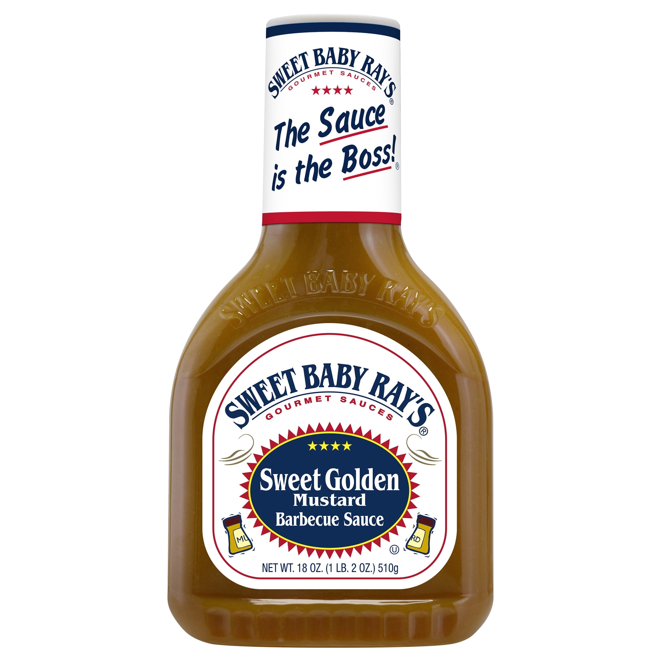 Baby Ray's Sweet Golden Mustard BBQ Sauce. 18 oz.
