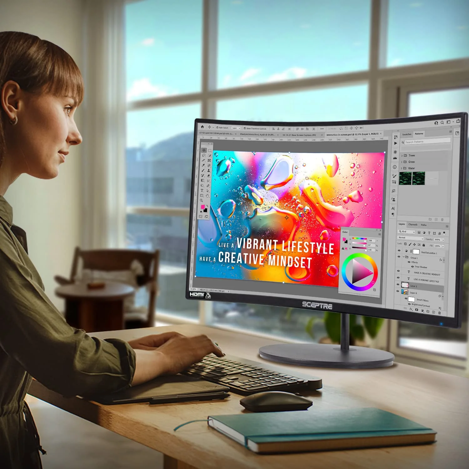 Sceptre Curved 27 FHD 1080p 75Hz LED Monitor