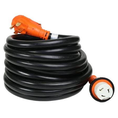 TechnoRV 50-Amp Indoor/Outdoor RV Extension Cord - 25 ft - Locking