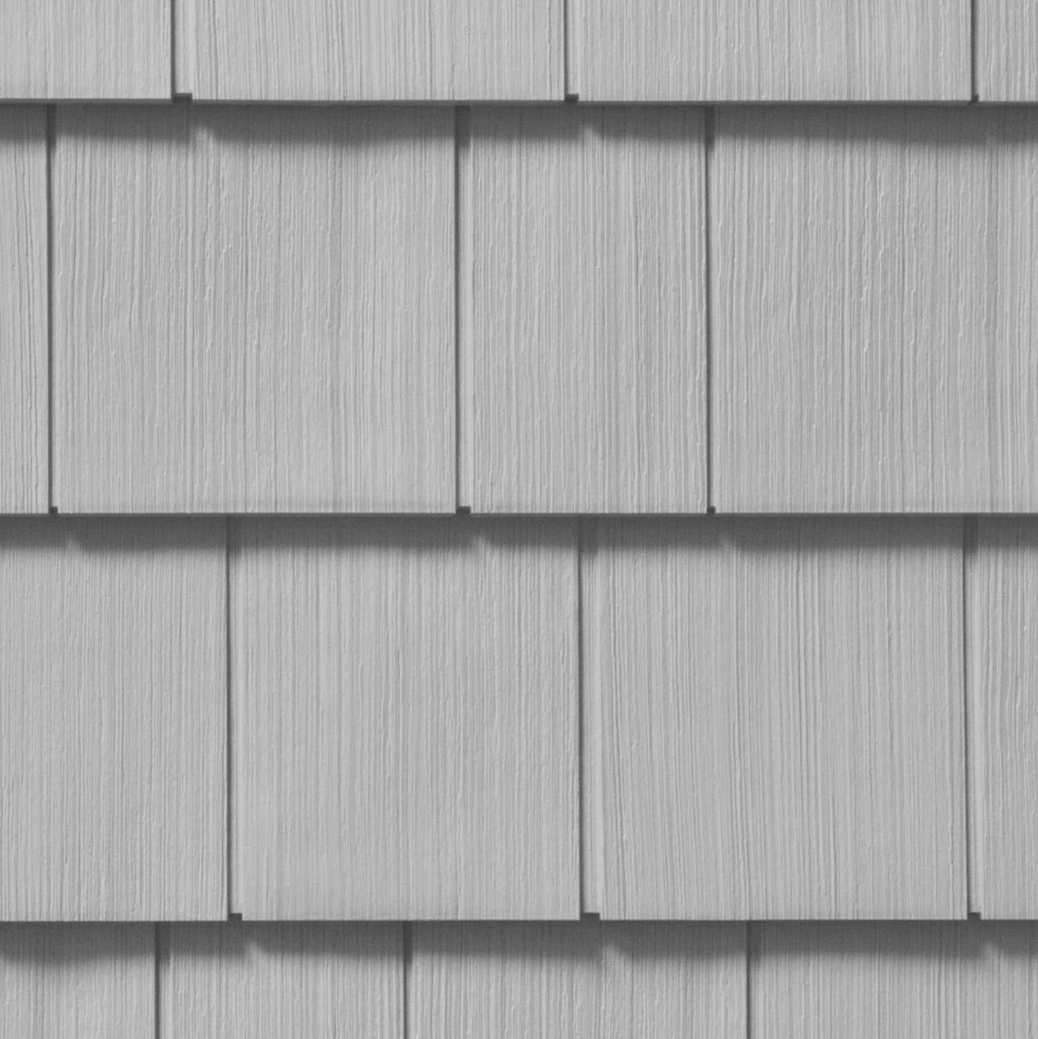 Cedar Impressions Double 7in. Straight Edge Perfection Shingles Siding (1/2 Square) Sterling Gray 633354