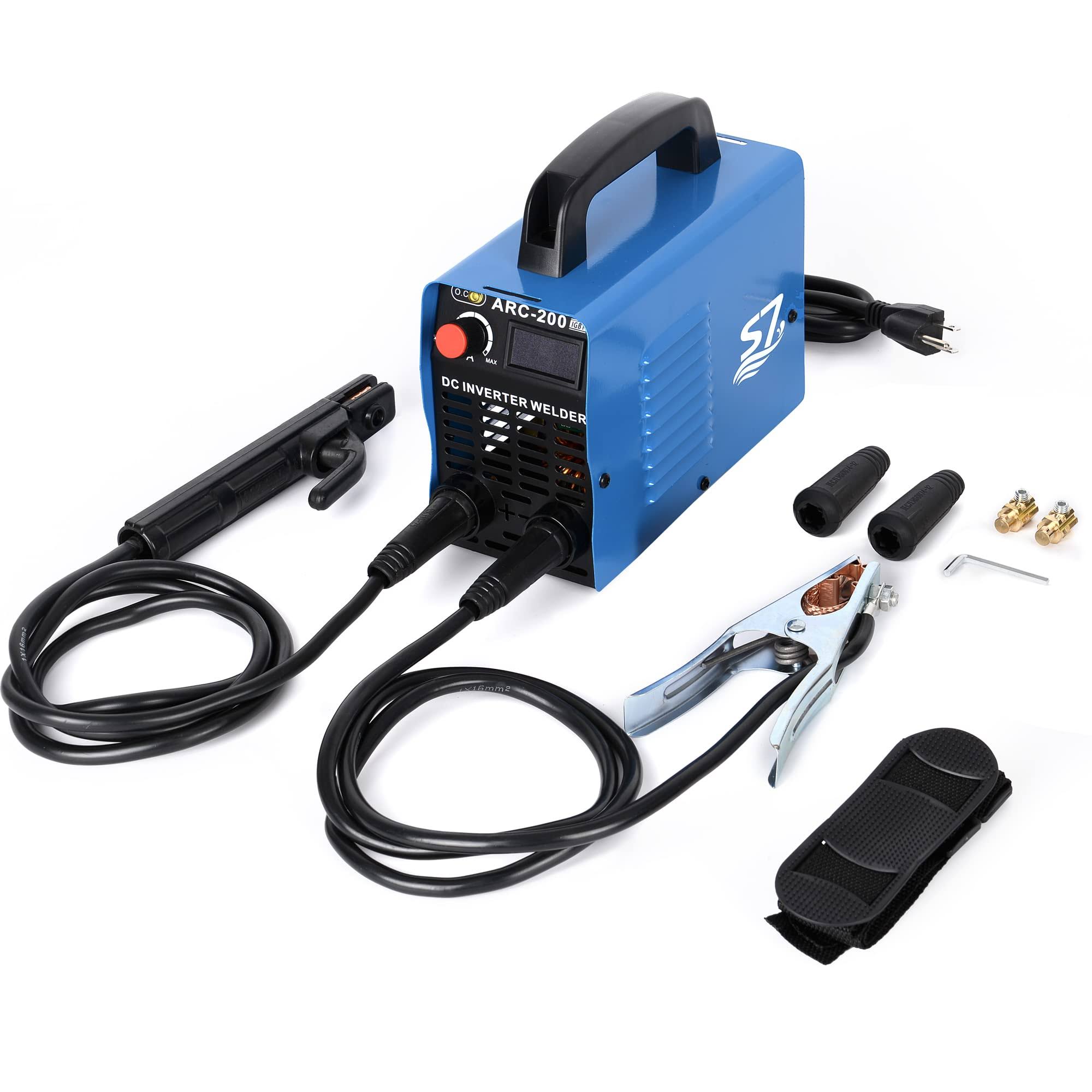 200Amp 110V Arc Welder with LCD Display: IGBT Inverter Welding Machine