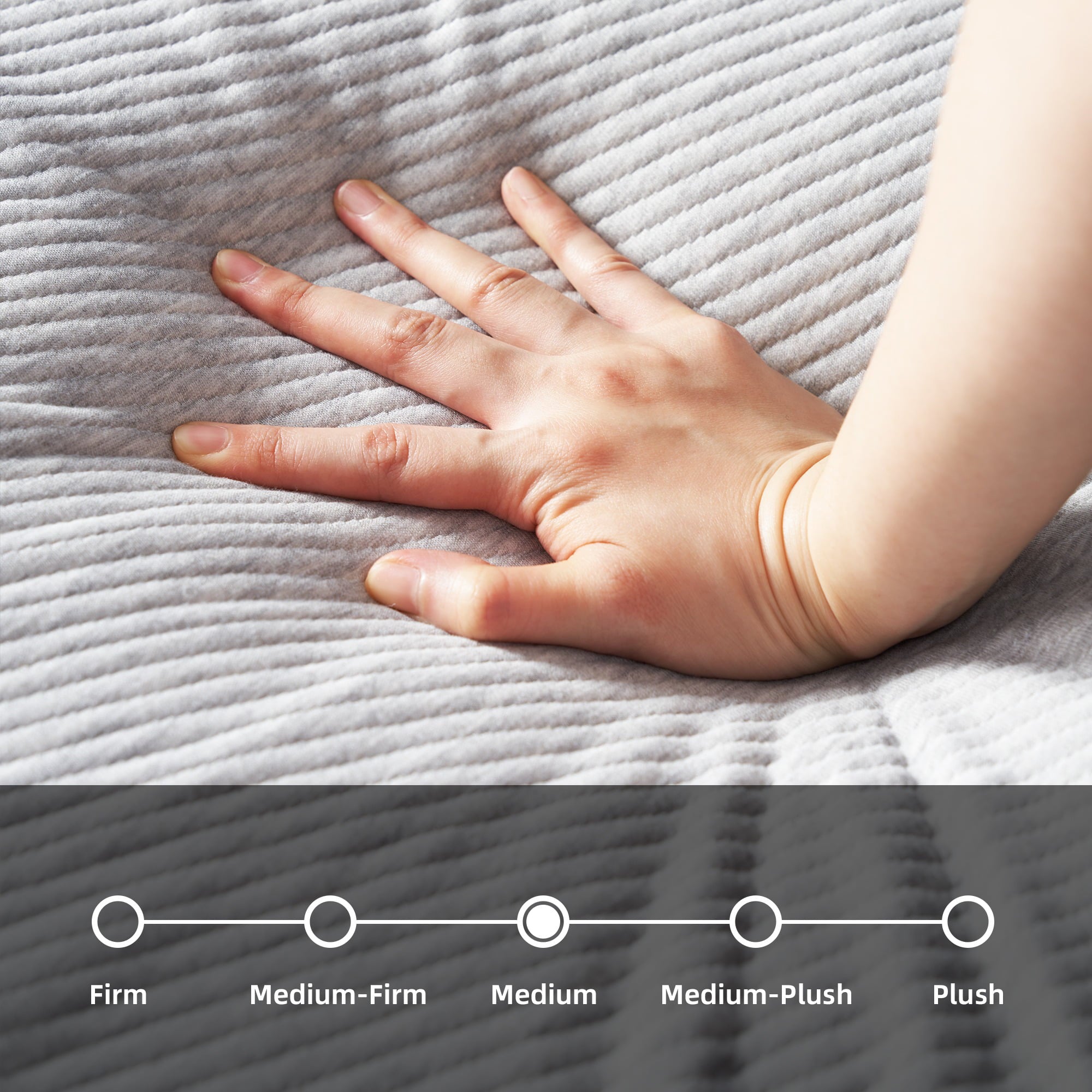 12 inch Hybrid Mattress in a Box Medium-Firm Queen Mattress with Gel Memory Foam for Pressure Relief