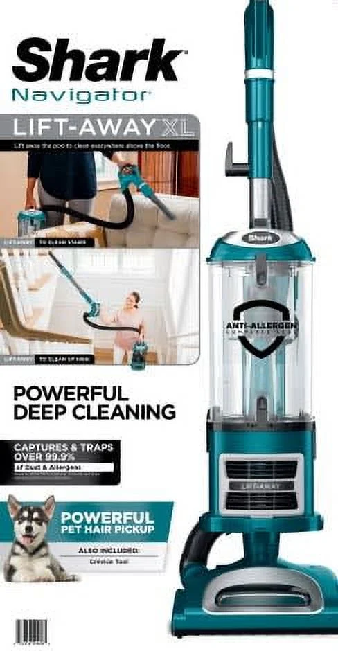 Shark Navigator Lift-Away XL Multisurface Upright Vacuum Cleaner. CU512 - MadeInUSA