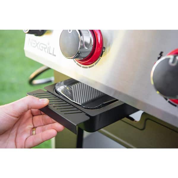 Daytona 4-Burner 36 in. Propane Gas Griddle in Black with Stainless Steel Lid