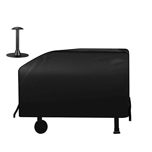 Griddle Cover for Blackstone 28 Inch Grill. Flat Top Cooking Station Grill Cover with Sealed Seam. Outdoor Heavy Duty Waterproof Grill Cover. Includes Support Pole to Prevent Water Pooling