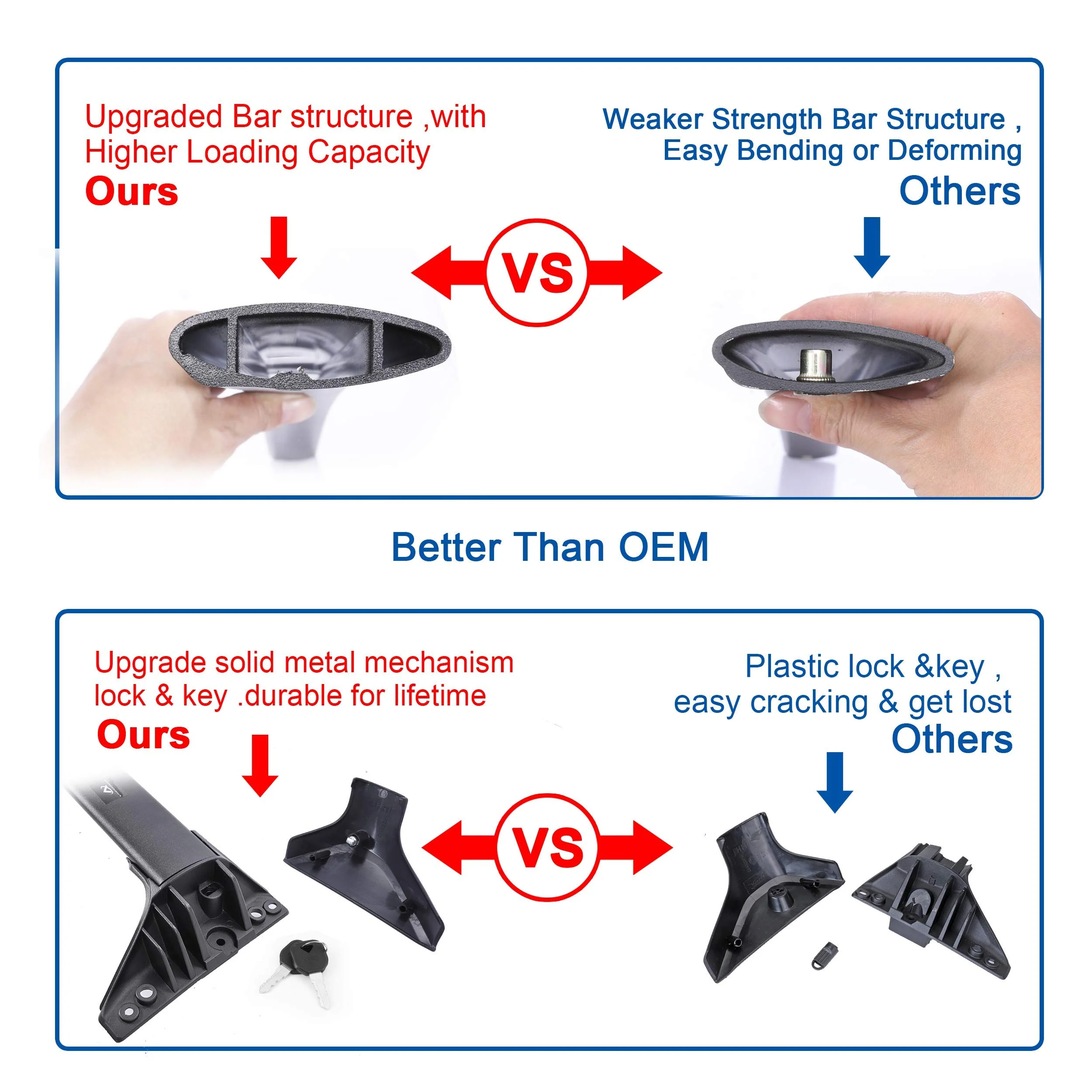 Autekcomma Roof Rack Cross Bars
