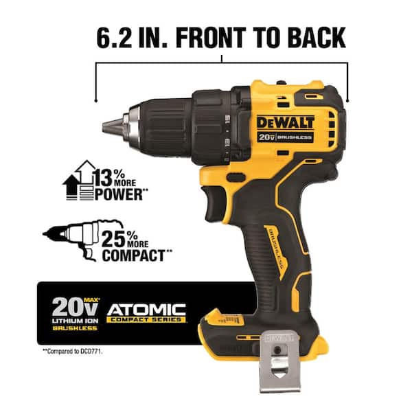 ATOMIC 20V MAX Cordless Compact Drill/Impact 2 Tool Combo Kit. Mech Tool Set (142-PC). and (2) 1.3Ah Batteries