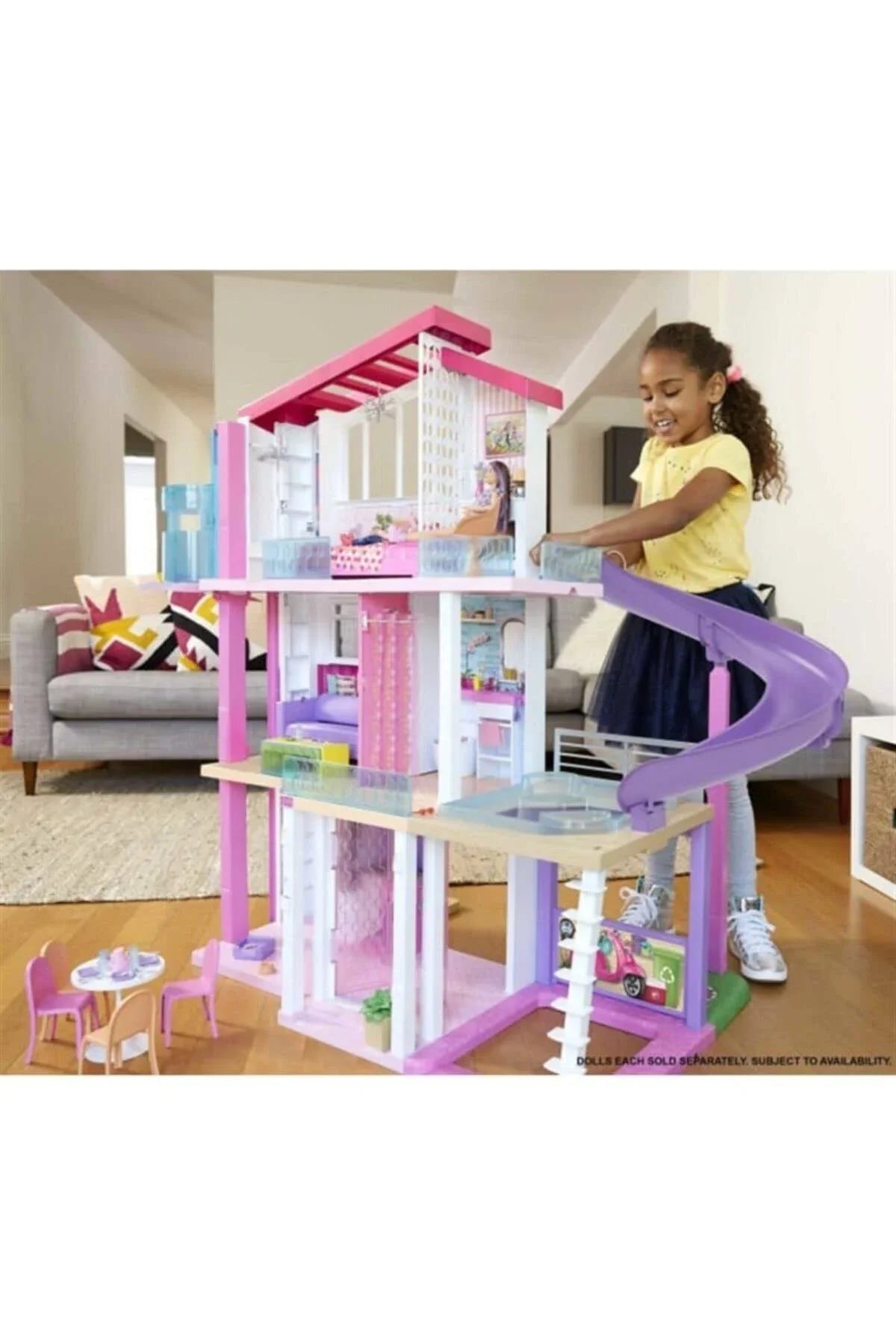 Barbie Dreamhouse Dollhouse with Wheelchair Accessible Elevator - MadeInUSA