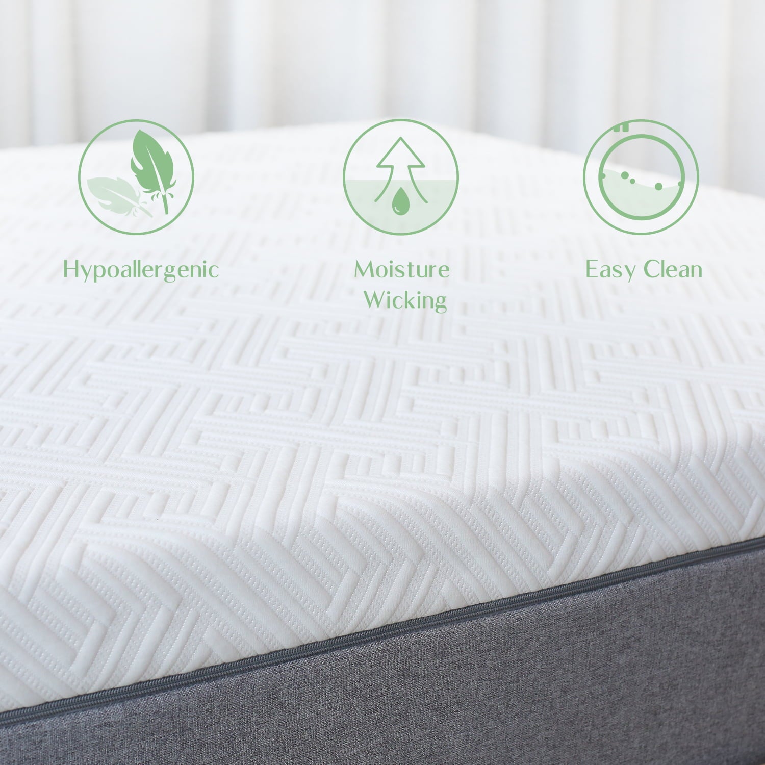 10 inch Cooling Gel Memory Foam Mattress in a Box. Queen Mattress