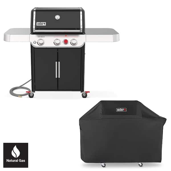 Genesis? E-325s Natural Gas Grill. Black with Premium Cover Included